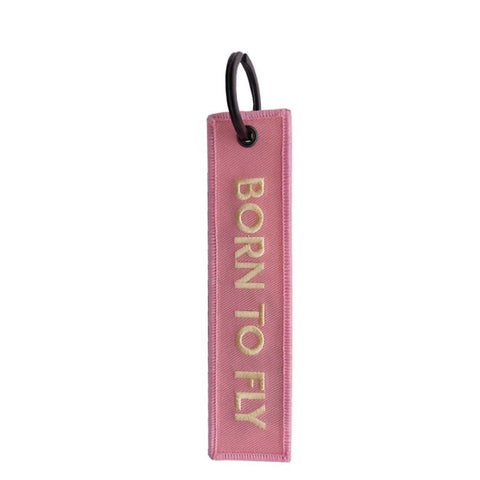 Born To Fly Embroidered Keychain